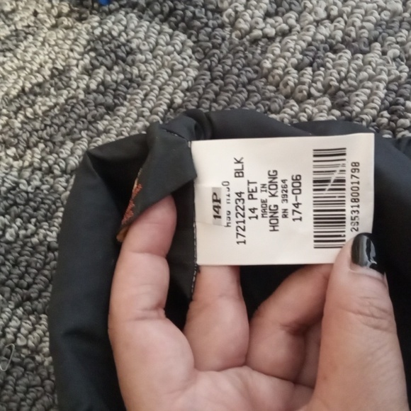 REI Womens Track Outdoor Gorpcore  Nylon Black Pants Elastic Waist Size 14P - Picture 8 of 11